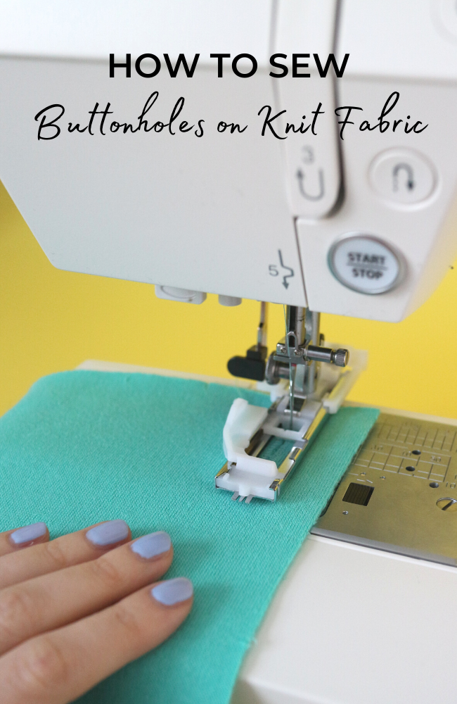 Tilly and the Buttons - How to Sew Buttonholes on Knit Fabric (with video!)