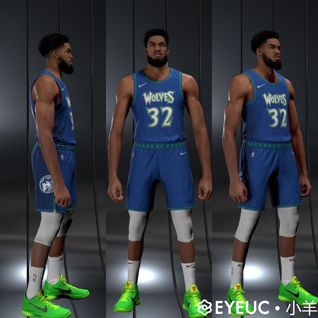 NBA 2K22 Karl-Anthony Towns Cyberface Update, Hair and Body Model ...