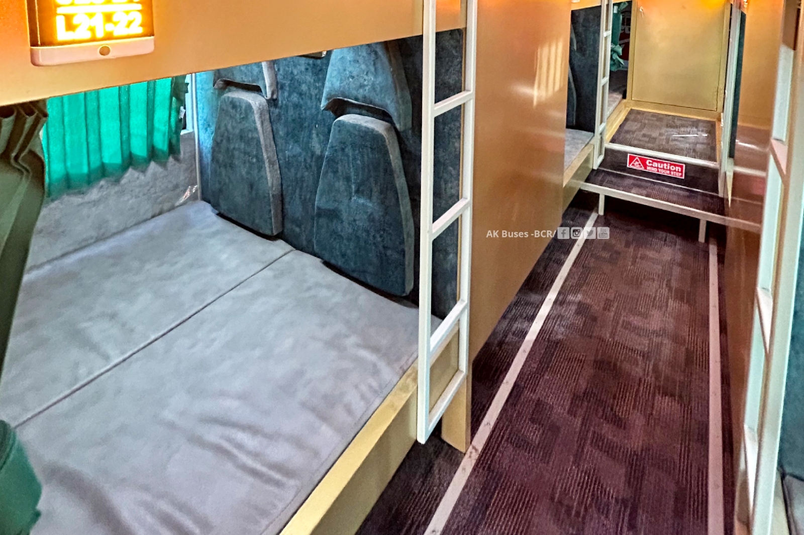 manish travels luxury bus interior