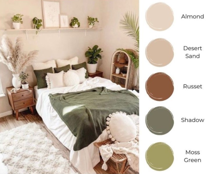 bedroom wall colour combination images