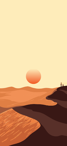 Free Minimalist Sunset Desert Wallpaper for Your Phone