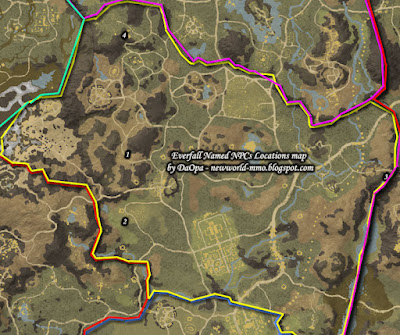 everfall named npcs locations map