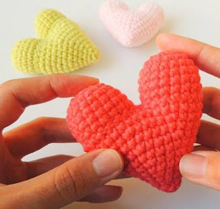 PATRON GRATIS CORAZON AMIGURUMI 48711 ❤️