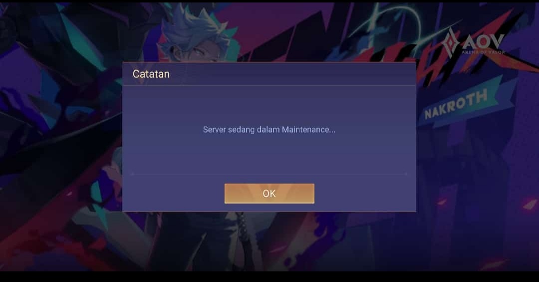 AOV Maintenance Hari Ini