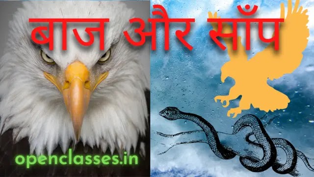 baj aur saanp class 8 | बाज और साँप