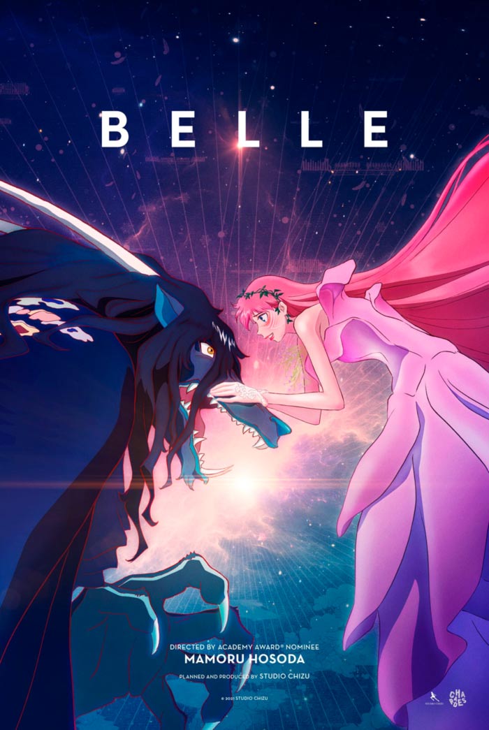 Belle (Ryuu to Sobakasu no Hime) anime film - Mamoru Hosoda - poster