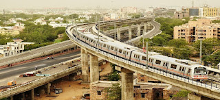 जयपुर शहर मेट्रो रेल सेवा जो मानसरोवर से चांदपोल तकहै