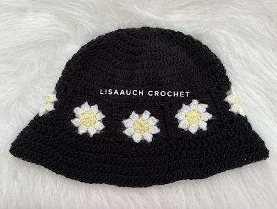 daisy flower crochet bucket hat pattern free