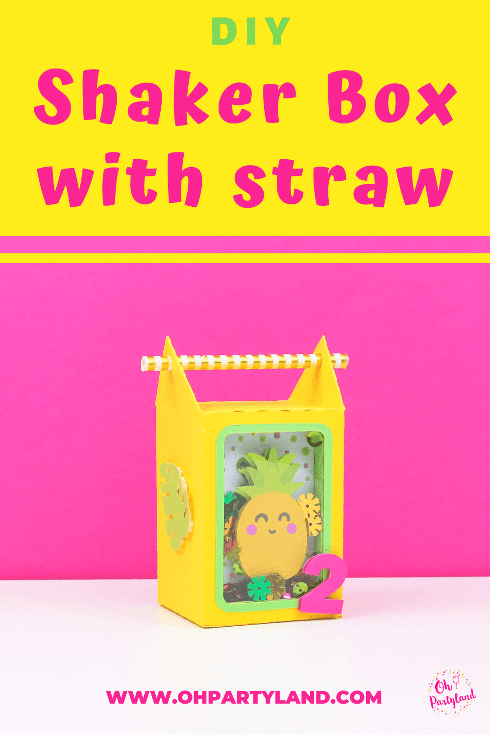 shaker box with straw
