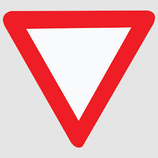 Give way Road safety signs