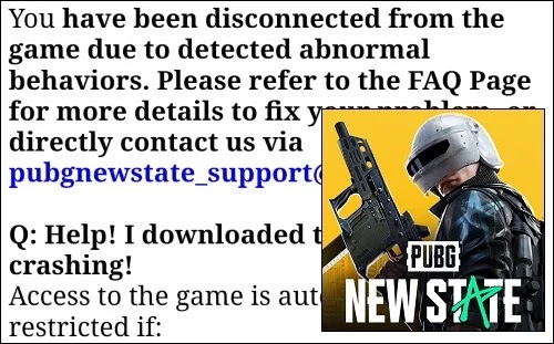 You Have Been Disconnected From The Game in PUBG: NEW STATE