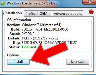 cara aktivasi Windows 7 Loader By Daz Download Gratis