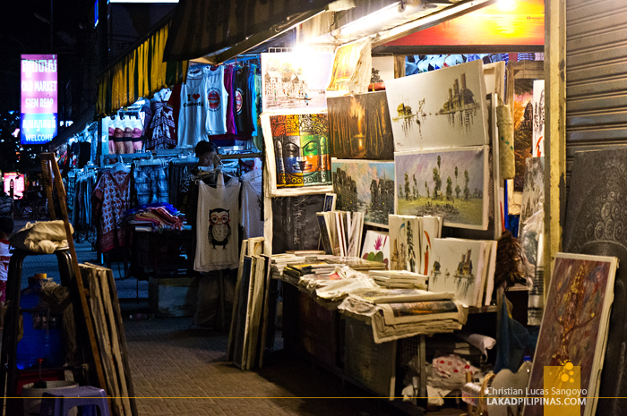 Souvenir Stores at the Old Market Area in Siem Reap