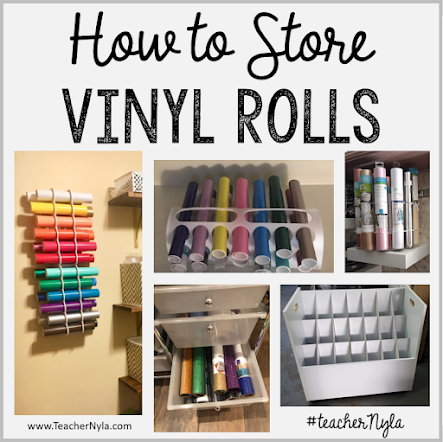 Vinyl roll storage ideas