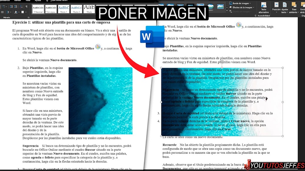 Poner una Imagen de Fondo en Word 🔵 Colocar Imagen DETRAS del TEXTO