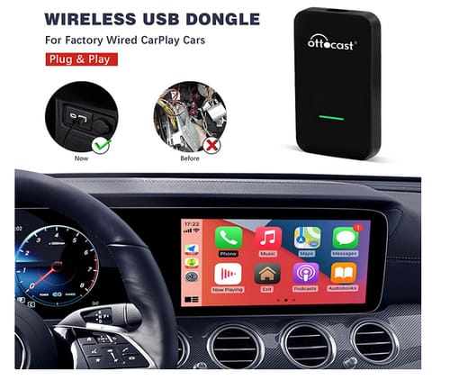 OTTOCAST Wireless Carplay Adapter U2-ONE for Cars