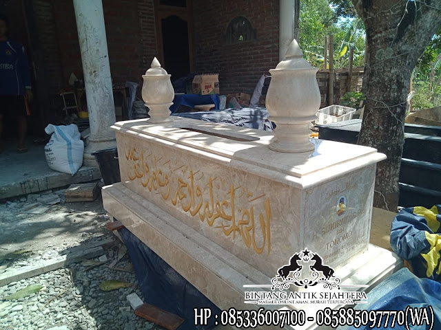 DAFTAR HARGA 15 JENIS KIJINGAN MAKAM MARMER GRANITE TERLARIS BERIKUT NISAN NYA