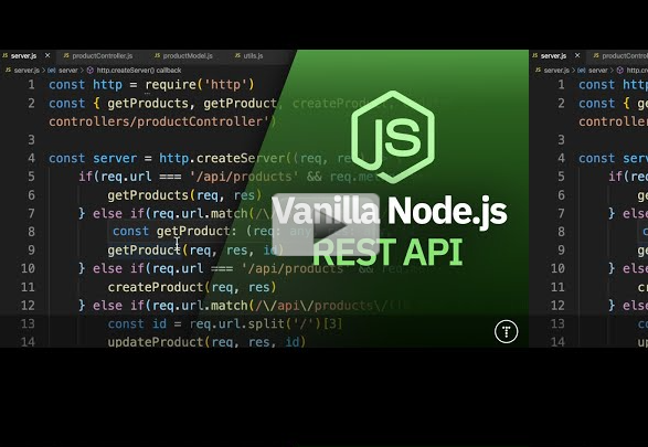 Building a Professional Rest API with Node js (no express js)