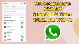 Cara Menonaktifkan Whatsapp Sementara Di Iphone