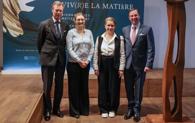 Grand Duke Henri, Grand Duchess Maria Teresa, Hereditary Grand Duke Guillaume and Hereditary Grand Duchess Stephanie