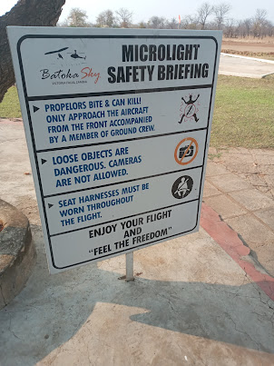 Safety features before undergoing Microlight Flight.