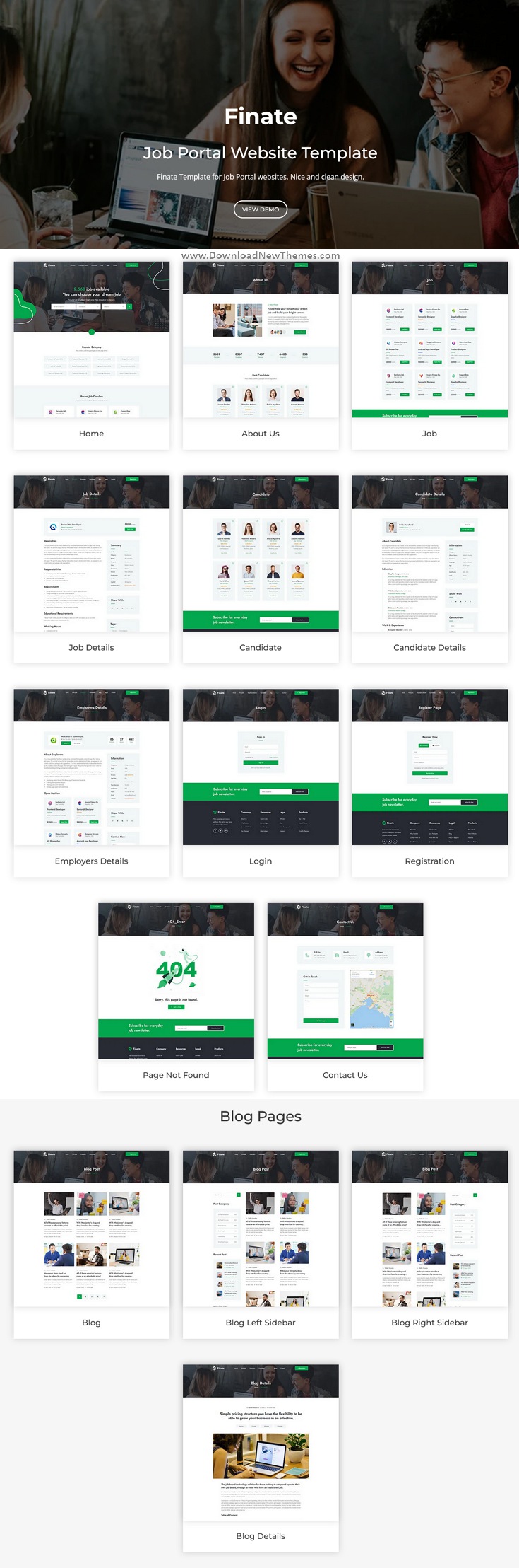 Finate - Job Portal Website Template Using Bootstrap 5 Review