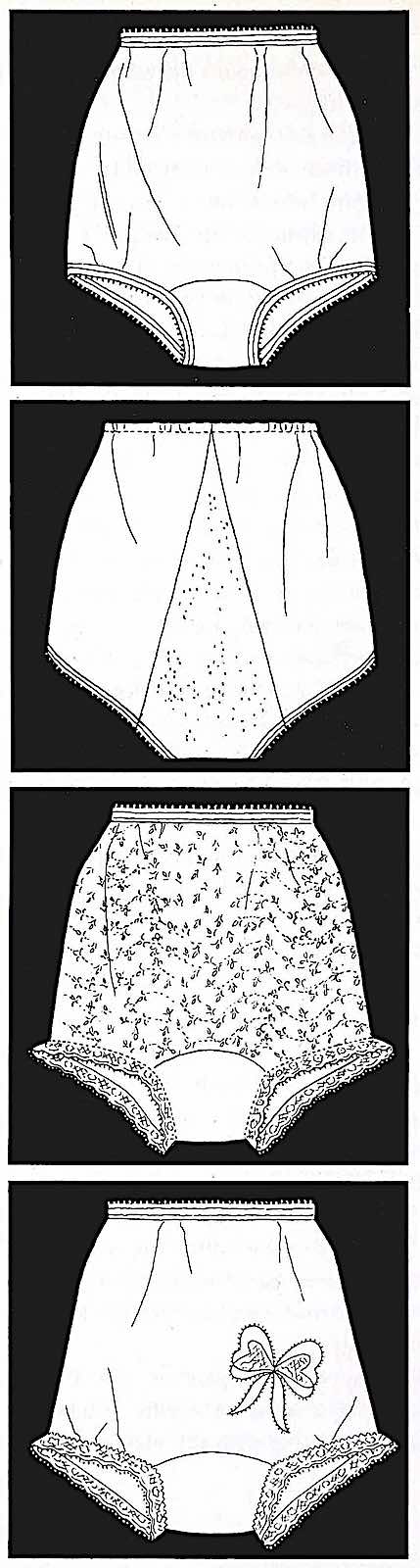 women's panties 1962 illustration