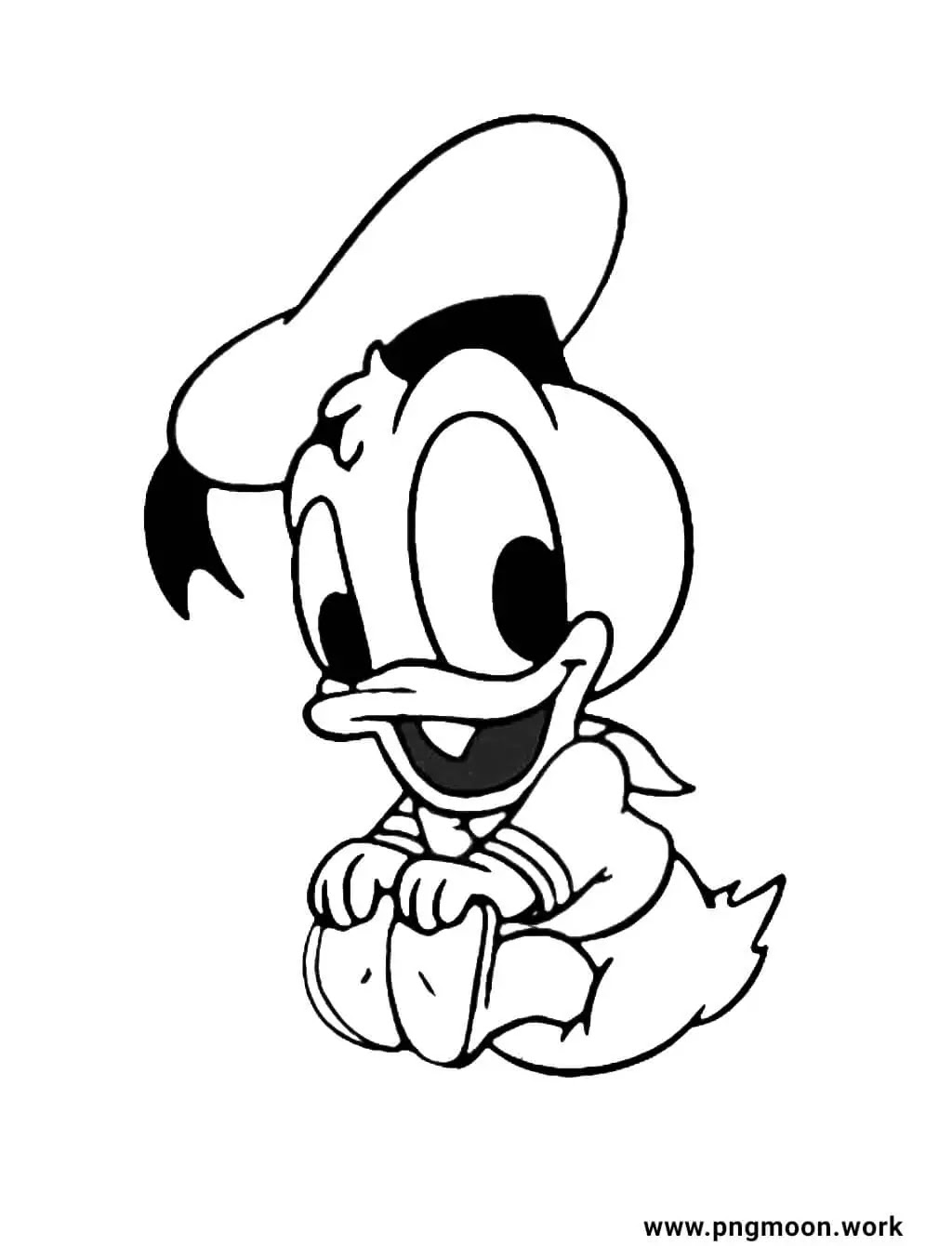 Donald Duck Coloring Pages   Pngmoon  PNG images, Coloring Pages
