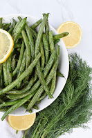 Lemon Dill Roasted Green Beans