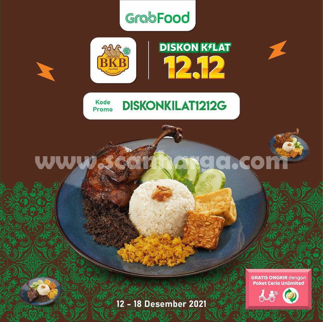 Promo BEBEK BKB Grabfood - DISKON KILAT 12.12