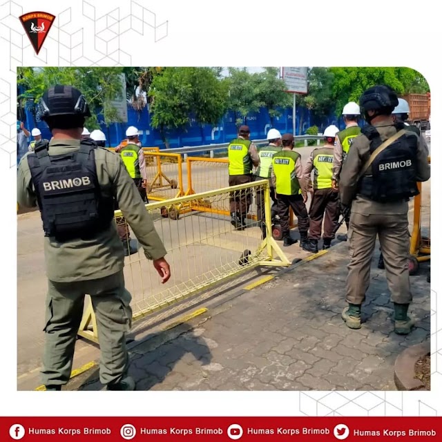 Kompi 4 Batalyon A Pelopor Brimob Polda Lampung  Tingkatkan Patroli Antisipasi Kasus C3