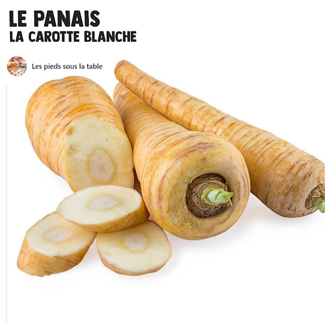 Le panais ou la carotte blanche