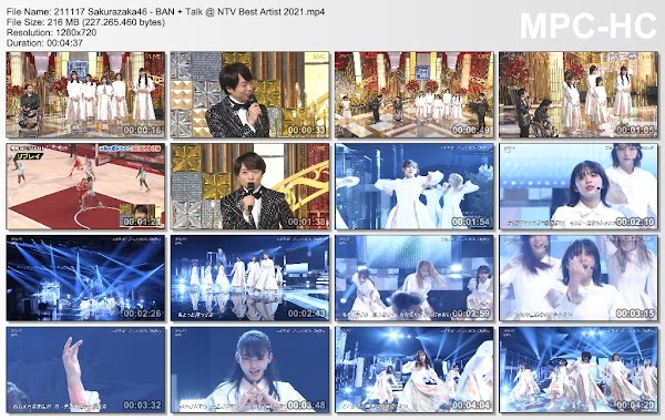 211117 Sakurazaka46 - BAN + Talk @ NTV Best Artist 2021