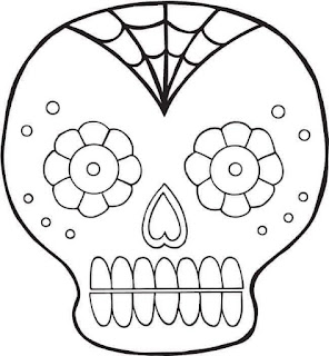 Calavera para colorear