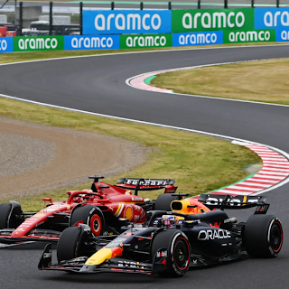 Doblete de Red Bull en la practica 3 de Japon 1 para Max seguido por Checo Perez y despues Russell