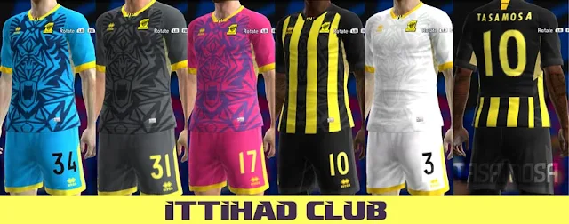Al-Ittihad Club 2021 Kits For PES 2013
