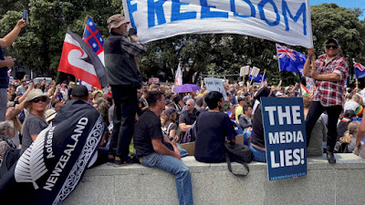 Protes Kebijakan Pembatasan Covid-19, Ribuan Orang Gelar Unjuk Rasa di Selandia Baru