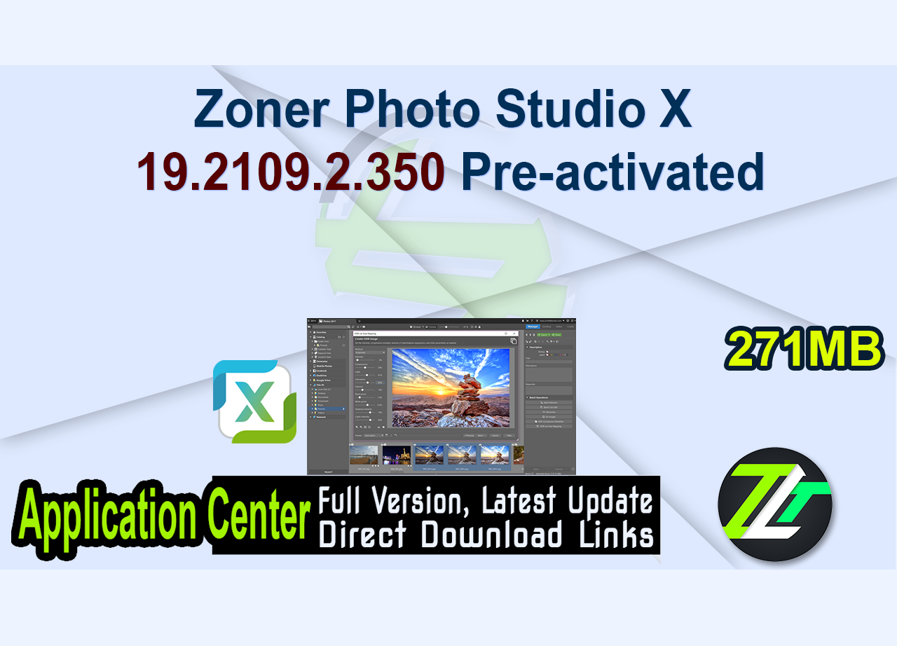 Zoner Photo Studio X 19.2109.2.350 Pre-activated
