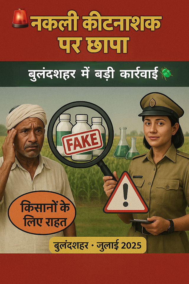 कृषि रक्षा अधिकारी की छापेमारी, 4 प्रतिष्ठानों से सैंपल जांच को भेजे | किसानों के लिए राहत 💡