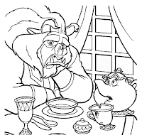 The beast and coloring page