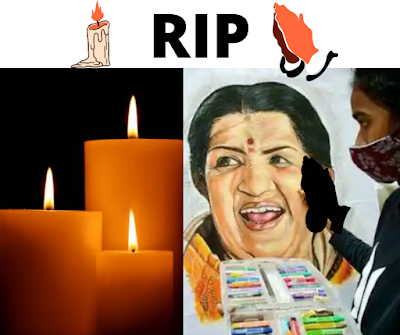 lata mangeshkar RIP Image