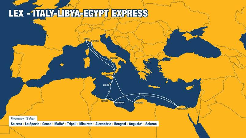 Tarros e Massina annunciano il nuovo servizio LEX: Italia - Libia - Egitto