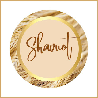 Shavuot - Feast Of Weeks - Greeting Cards Printable Free - Sticker Gift Tags - Brown Beige Harvest Theme - 10 Modern Designs