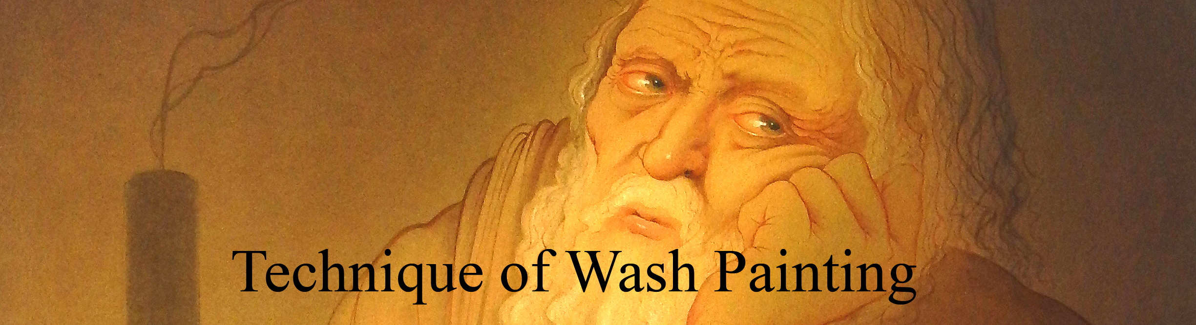 Wash painting technique