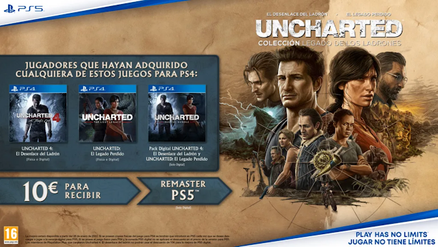 Suplemento actualización a remasterización PS5