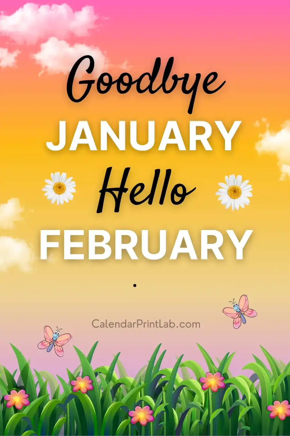 Goodbye January Hello February Status