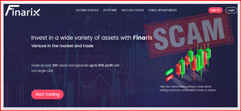 Мошеннический проект finarix.com – Отзывы, развод. Компания Finarix мошенники