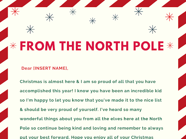 Free Printable Christmas Wish List, Letter from Santa & Nice List Certificate