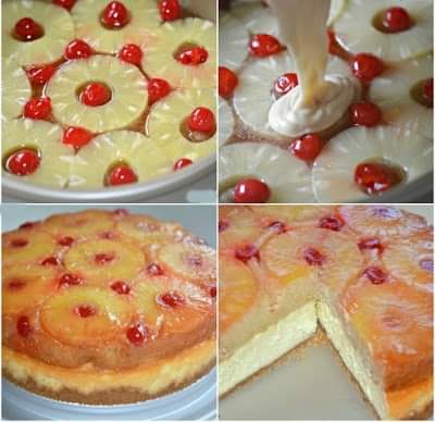 AMAZING PINEAPPLE UPSIDE-DOWN CHEESECAKE