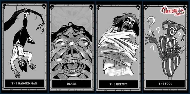 Phasmophobia Hanged Man, Death, Hermit, Fool